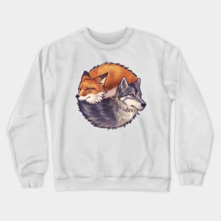 Fox and Wolf Crewneck Sweatshirt